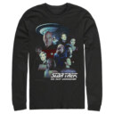 Men's Star Trek: The Next Generation Starfleet Classic Color Crew Poster  Adult Long Sleeve Shirt