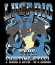 Men's Pokemon Lucario Type: Fighting-Steel  Adult T-Shirt