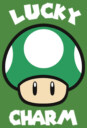 Men's Nintendo Super Mario St. Patrick's Day Extra Life Mushroom Lucky Charm  Adult T-Shirt