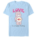 Men's Care Bears Love Is a Happy Feeling  Adult T-Shirt