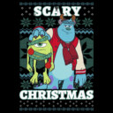 Men's Monsters Inc Monsters Inc. Mike and Sully Scary Christmas  Adult T-Shirt