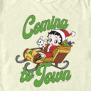 Men's Betty Boop Christmas Coming to Town Pudgy  Adult T-Shirt