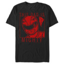 Men's Power Rangers Red Ranger This Dad Is Mighty  Adult T-Shirt
