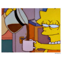 Men's The Simpsons Lisa Coffee  Adult T-Shirt