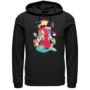 Men's Disney Princesses Cartoon Profile  Adult Pull Over Hoodie