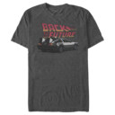 Men's Back to the Future DeLorean Cartoon  Adult T-Shirt