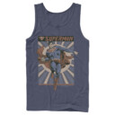 Men's Superman Classic Hero Pose  Adult Tank Top