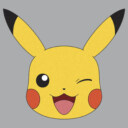 Men's Pokemon Pikachu Wink Face  Adult Sweatshirt