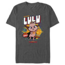 Men's DC League of Super-Pets Rule the World Lulu Badge  Adult T-Shirt