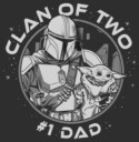 Men's Star Wars: The Mandalorian Father's Day Grogu and Mando Clan of Two  Adult T-Shirt