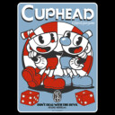 Men's Cuphead Mugman and Cuphead Dice Poster  Adult T-Shirt