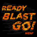 Men's Nerf Orange Ready Blast Go  Adult T-Shirt