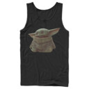 Men's Star Wars: The Mandalorian The Child Portrait  Adult Tank Top