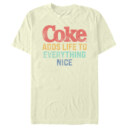 Men's Coca Cola Unity Adds Life to Everything Nice Logo  Adult T-Shirt
