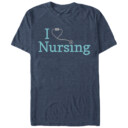 Men's CHIN UP I Love Nursing Stethoscope  Adult T-Shirt