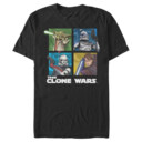 Men's Star Wars: The Clone Wars Group Shot Box Up  Adult T-Shirt