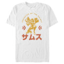 Men's Nintendo Metroid Samus Protector of the Universe Kanji  Adult T-Shirt