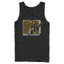 Men's MTV Cheetah Print Logo  Adult Tank Top