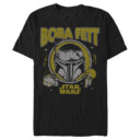 Men's Star Wars: The Book of Boba Fett Distressed Helmet  Adult T-Shirt