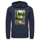 Men's Star Wars: The Book of Boba Fett Grogu Force Training With Luke Skywalker  Adult Pull Over Hoodie