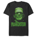 Men's Universal Monsters Frankenstein's Creature Logo  Adult T-Shirt