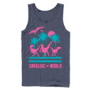 Men's Jurassic World: Fallen Kingdom Tropical Dinosaurs  Adult Tank Top