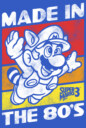 Men's Nintendo Raccoon Mario Made in the 80's  Adult T-Shirt