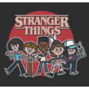 Men's Stranger Things Cartoon Gang  Adult T-Shirt