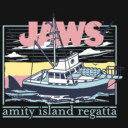 Men's Jaws Amity Island Regatta Boat  Adult Long Sleeve Shirt
