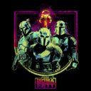 Men's Star Wars: The Book of Boba Fett The Armorer Din and Boba  Adult Pull Over Hoodie