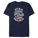Men's Star Wars Millennium Falcon Gradient Circle  Adult T-Shirt