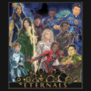 Men's Marvel Eternals Watercolor Poster  Adult Long Sleeve Shirt