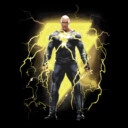 Men's Black Adam Electricity Antihero  Adult T-Shirt