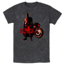 Men's The Batman Red Batcycle  Adult T-Shirt