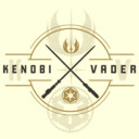 Men's Star Wars: Obi-Wan Kenobi Vader and Kenobi Lightsaber Crest  Adult T-Shirt