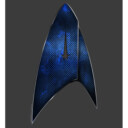 Men's Star Trek: Discovery Blue Delta Insignia  Adult Pull Over Hoodie