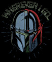Men's Star Wars: The Mandalorian Father's Day Mando Wherever I Go�  Adult T-Shirt