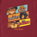 Men's Puss in Boots: The Last Wish The Cat The Boots The Legend  Adult T-Shirt