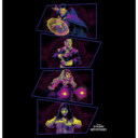Men's Marvel Doctor Strange in the Multiverse of Madness Neon Panels  Adult T-Shirt