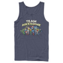 Men's Justice League Team Awesome Perspective  Adult Tank Top
