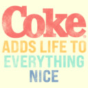 Men's Coca Cola Unity Adds Life to Everything Nice Logo  Adult T-Shirt