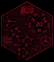 Men's Dungeons & Dragons Icosahedron Schematic  Adult T-Shirt