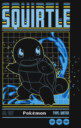 Men's Pokemon Squirtle Retro Grid  Adult Tank Top