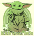 Men's Star Wars: The Mandalorian Grogu St. Patrick's Day Little Green Cutie  Adult T-Shirt