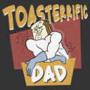 Men's The Ren & Stimpy Show Powdered Toast Man Toasterrific Dad  Adult Pull Over Hoodie