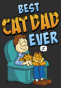 Men's Garfield Best Cat Dad Ever  Adult T-Shirt