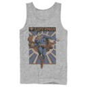 Men's Superman Classic Hero Pose  Adult Tank Top
