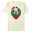 Men's Betty Boop Christmas Characters Wreath  Adult T-Shirt
