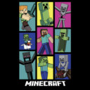 Men's Minecraft Boxed Mobs  Adult T-Shirt