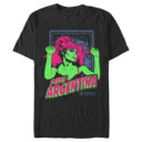 Men's Beetlejuice Neon Miss Argentina  Adult T-Shirt